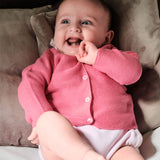 Baby Girl - Sofia Classic Lightweight Cotton-Modal Cardigan