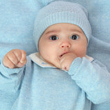 Baby Boy - Taylor 100% Cashmere Linen Stitch Hat