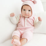 Baby Girl - Brenda 100% Cashmere Teddy Bear Romper