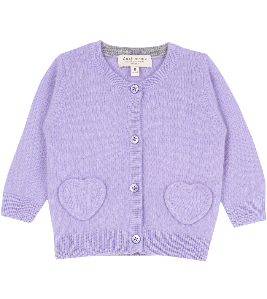 Purple cardigan baby girl discount