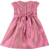 Girl - Gabily Silk Hand Embroidered Smocked Dress