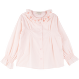 Girl - Callie 100% Cotton Blouse With Pleats and Ruffle Collar
