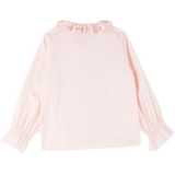 Girl - Callie 100% Cotton Blouse With Pleats and Ruffle Collar