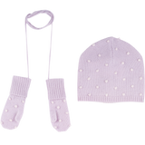 Baby Girl - Dora 100% Cashmere Set of Mittens and Hat