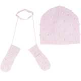 Baby Girl - Dora 100% Cashmere Set of Mittens and Hat