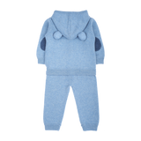Boy - Zachary 100% Cashmere Teddy Bear Cardigan Hoodie with Matching Joggers Set