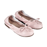 Girl - Elisa Leather Ballerina Shoes With Bow