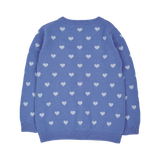 Girl - Mila 100% Cashmere Heart Intarsia Cardigan