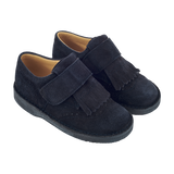 Boy - Antonio 100% Suede Crawling Ankle Boots With Tassels And Velcro Strap