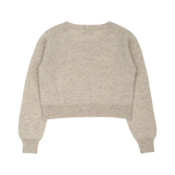 Girl - Silvie 100% Lightweight Cashmere Shrug with Round Neck and Long Sleeves