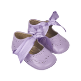 Baby Girl - Holly Leather Crawling Shoes With Bow