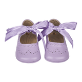 Baby Girl - Holly Leather Crawling Shoes With Bow