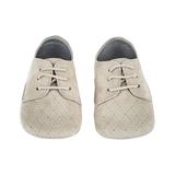 Baby Boy - Danny Suede Crawling Shoes With Diamond Cut Out Detail