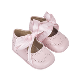 Baby Girl - Holly Leather Crawling Shoes With Bow