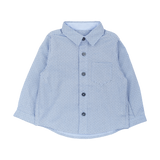 Baby Boy - Hendrix 100% Cotton Classic Collar Shirt with Pocket And Internal Contrast
