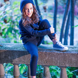 Girl - Vera 100% Cashmere Cardigan Hoodie with Zip Fastening