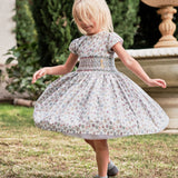Girl - Veronica Hand Embroidered Cotton Smocked Dress