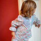 Girl - Victoria Liberty Print Smocked Blouse – 100% Cotton