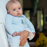 Baby Boy - Joy Pima Cotton Baby Gro with Hand-Embroidery