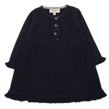 Baby Girl - Sophia 100% Cashmere Ruche Dress With Pleat Detail