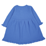 Baby Girl - Sophia 100% Cashmere Ruche Dress With Pleat Detail