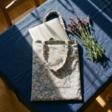 Polly Reversible Cotton Bag – Liberty Print, Hand-Braided Handles