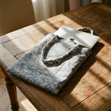 Polly Reversible Cotton Bag – Liberty Print, Hand-Braided Handles