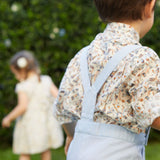 Boy - Oscar 100% Cotton Bermuda Shorts With Braces
