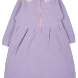 Baby Girl - Rosa 100% Cashmere Tunisian Stitch Dress