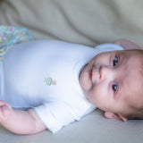 Baby Girl - Chota Pima Cotton Bodysuit with Crochet Trim