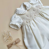 Baby Girl - The Crystal Dress – A Hand-Embroidered Silk Treasure