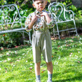 Boy - Oscar 100% Cotton Bermuda Shorts with Braces