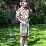 Boy - Oscar 100% Cotton Bermuda Shorts with Braces