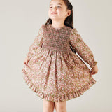 Girl - Elodie Liberty Print Smocked Dress – 100% Cotton