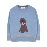 Boy - Pepe Cashmere Jumper with Labrador Intarsia