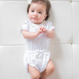 Baby Girl - Emilia 100% Linen lace detail bloomers