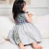 Baby Girl - Evelyn 100% Cotton Hand Embroidered Smocked Dress