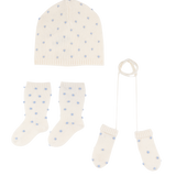 Baby Girl - Dora 100% Cashmere Set of Hat, Mittens and Socks