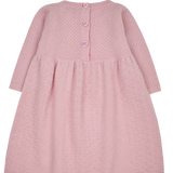 Baby Girl - Annabelle 100% Cashmere Knitted Bobble Stitch Detail Dress
