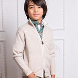 Boy - Jorge 100% Cashmere High Neck Cardigan