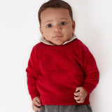 Baby Boy - Nico Jumper – 100% Lightweight Cashmere with Elbow Patches