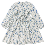 Girl - Pam Blue Rose Corduroy Dress