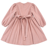 Girl - Pamela Dusty Pink Fine-Wale Corduroy Dress
