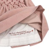 Girl - Pamela Dusty Pink Fine-Wale Corduroy Dress