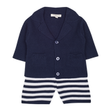 Baby Boy - Matthew Cotton V-neck Blazer and Striped Shorts Set