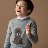 Boy - Pepe Cashmere Jumper with Labrador Intarsia