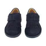 Boy - Antonio 100% Suede Crawling Ankle Boots With Tassels And Velcro Strap