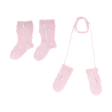 Baby Girl - Dora 100% Cashmere Set of Mittens and Socks