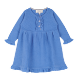 Baby Girl - Sophia 100% Cashmere Ruche Dress with Pleat Detail