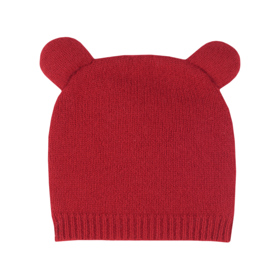 Baby Unisex - Teddy 100% Cashmere Teddy Bear Hat